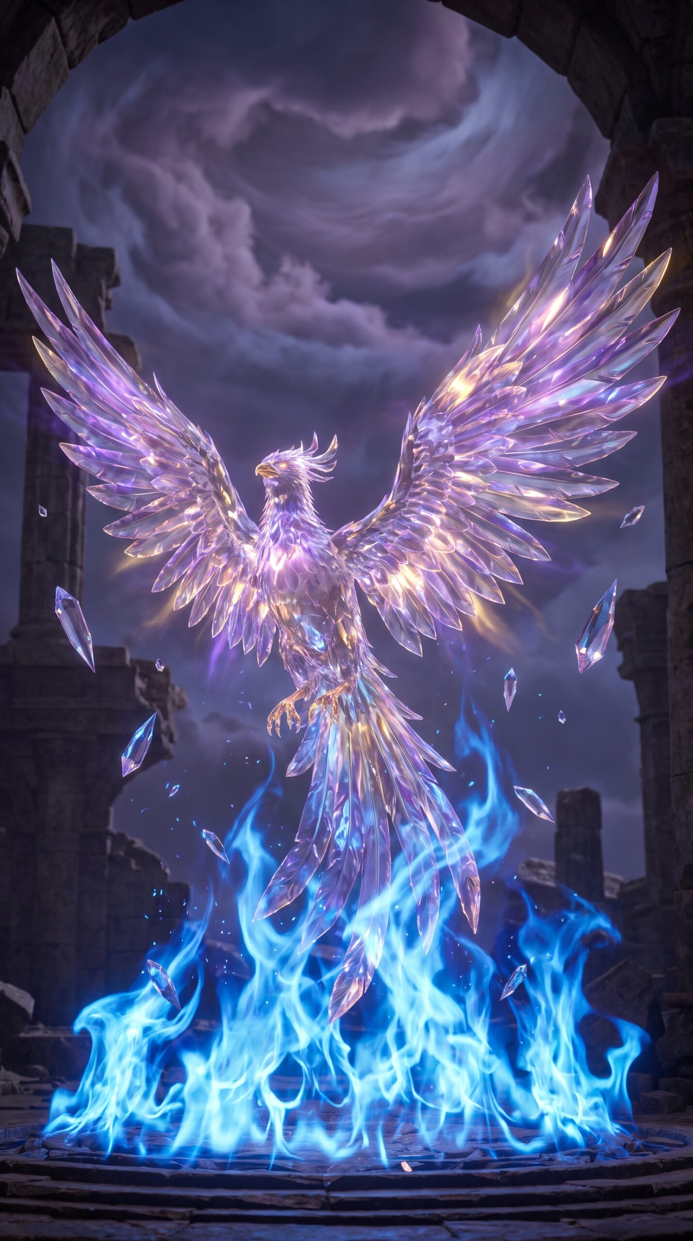 Crystal Phoenix Wallpaper